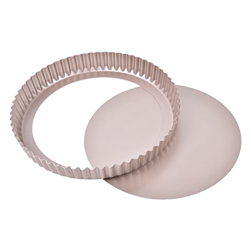 10 Inch Round Tart Pan with Loose Removable Bottom