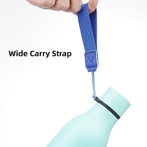 18 oz Insulated Stainless Steel Metal Water Bottle with Strap
