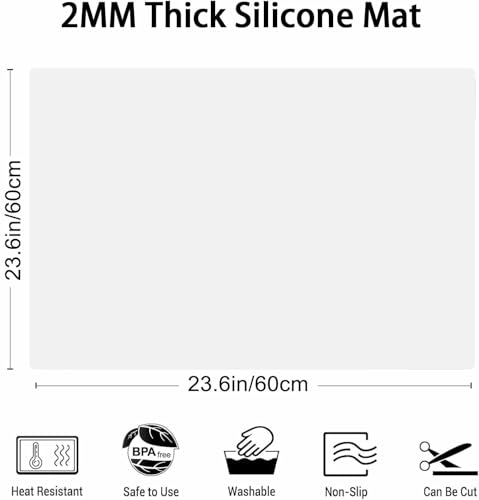 2MM Thick Silicone Countertop Mat