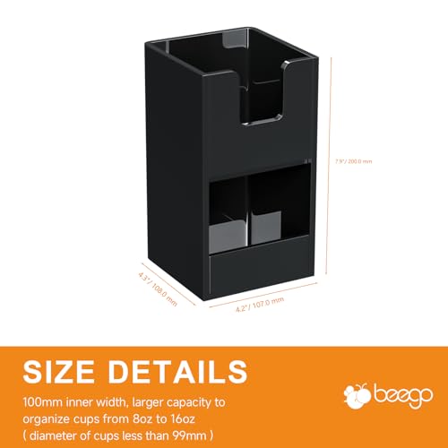 2 Compartment Cup Holder for Countertop