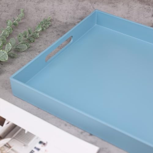 Blue Serving Tray for Coffee Table