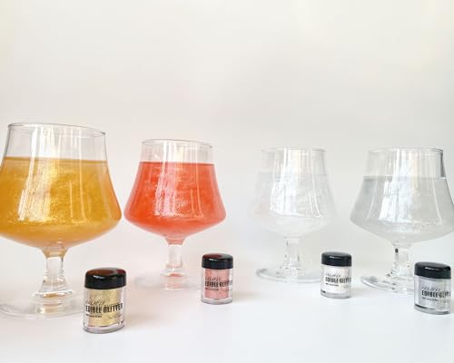 Edible Glitter for Drinks Cakes Christmas Set
