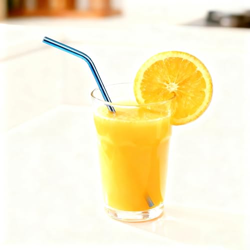 10 Pcs Stainless Steel Straws (10 Count)