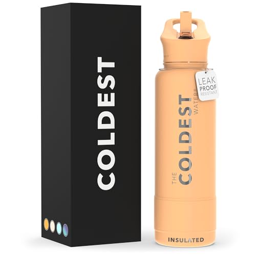 Coldest Insulated Water Bottle with Straw Lid