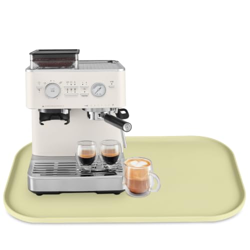 Silicone Coffee Maker Mat with Lip for Countertops