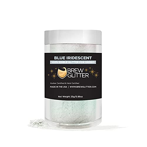 Blue Iridescent BREW GLITTER Edible Glitter For Drinks