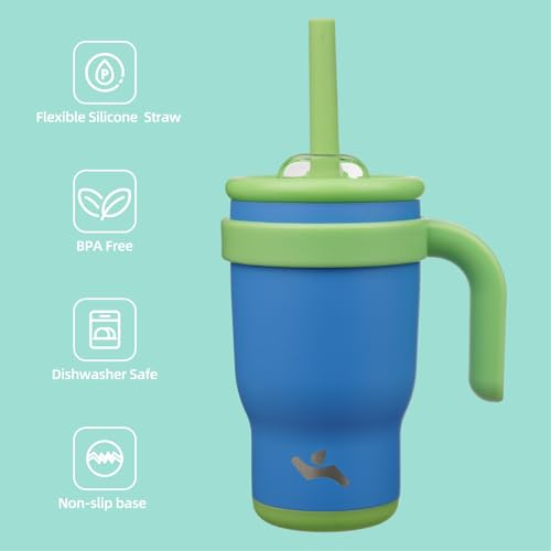 14 oz Tumbler with Handle and Straw