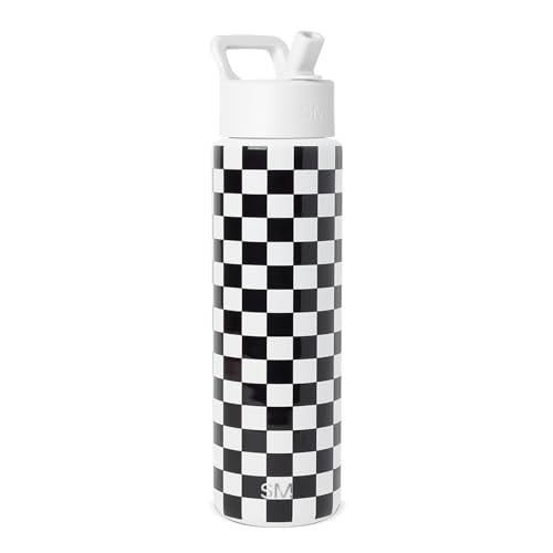Insulated Water Bottle with Straw