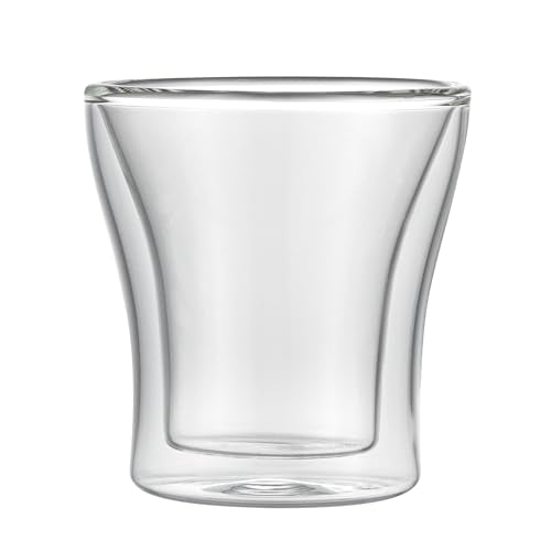 Espresso Shot Glasses 12 Case 3.38 Ounce Double Wall Insulated Borosilicate Glass Clear For Hot And Cold Beverages (12 Count)
