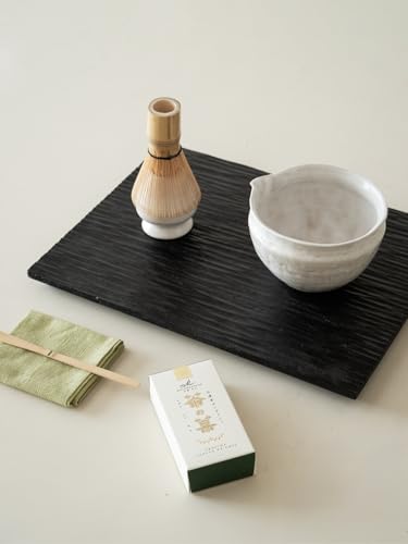 Matcha Set with Handmade Ceramic Bowl & Bamboo Whisk