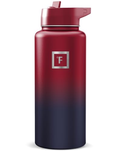32 oz Wide Mouth Water Bottle with Straw