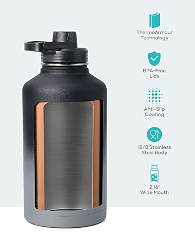 Half Gallon Water Jug Insulated Stainless Steel