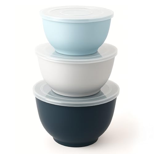 Melamine Mixing Bowl Set with Lids