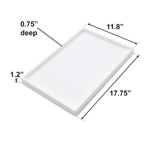 Natural Bamboo Serving Tray Platter 17.75 x 11.8 Rectangular