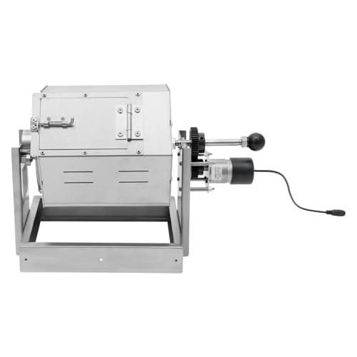 0.66 2.65lb Automatic Coffee Roaster Coffee Bean Roasting Machine Commercial Coffee Gas Roaster with Thermometer & Speed Controller Drum Type Gas Burner Require
