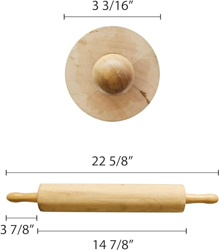 15" Wooden Rolling Pin 3