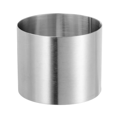 Round Cake Ring 2.36 x 2 Inch Seamless Stainless Steel Pastry Mousse Dessert Ring Mirror Coating for Baking Cooking Making Tool