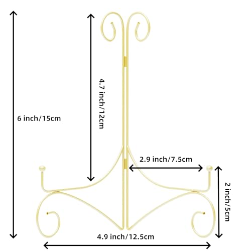 Plate Stand for Display with Hinged Folding Design