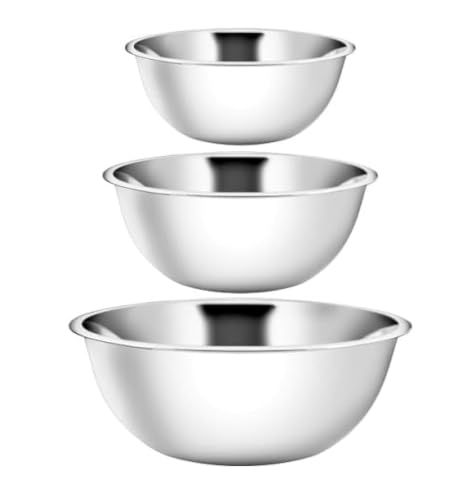Stainless Steel Mixing Bowls Set of 3