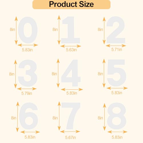 8 Inch Number Cake Mold Baking Forms Moulds (9 Count)
