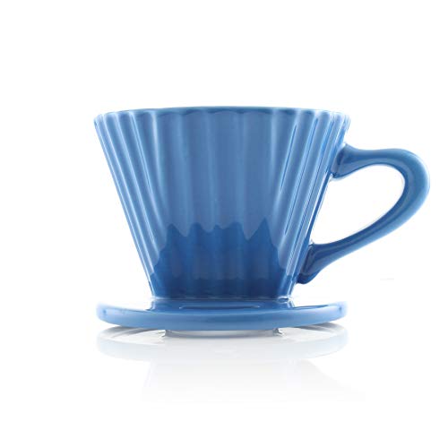 Lotus ceramic pour over coffee dripper