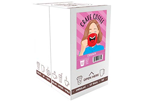 Flavored Coffee Pods Compatible with 2 K (40 Count)