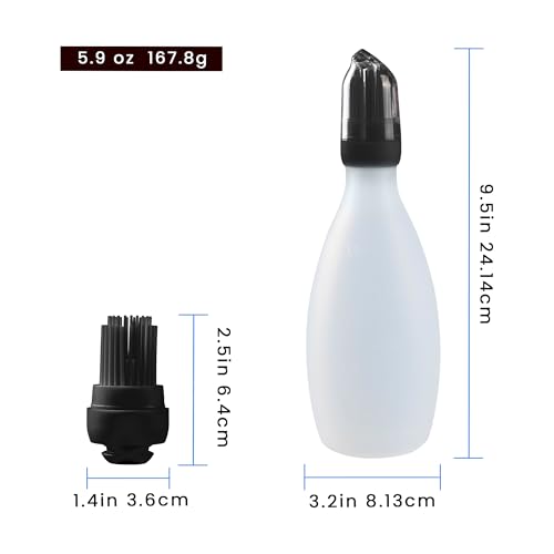 BBQ Sauce Bottle with Silicone Basting Brush