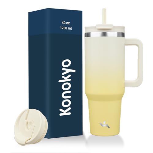 40 oz Insulated Tumbler Water Bottle with Handle
