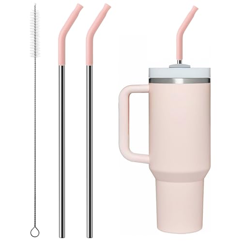 Metal Straw with Silicone Tip for 30oz Stanley Cup