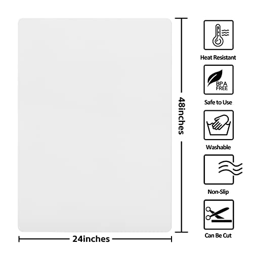 Silicone Mat Heat Resistant Mats for Countertop (48 Count)