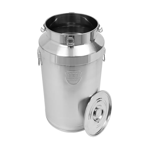 Stainless Steel Milk Bucket with Sealing Lid and Carry Handle