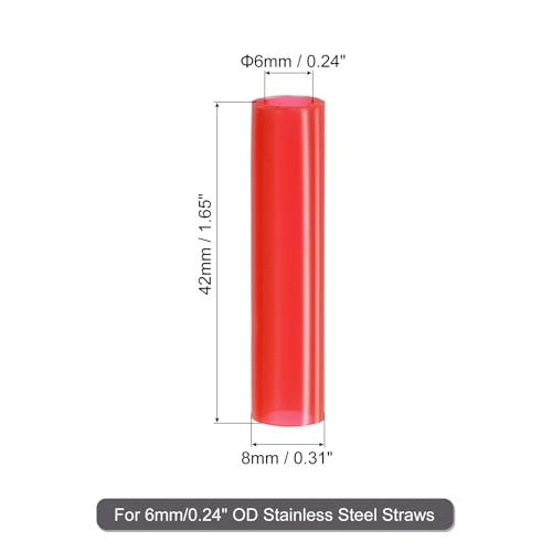 20Pcs Silicone Straw Tips (20 Count)