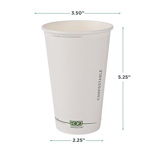GreenStripe Disposable Paper Hot Cups (50 Count)