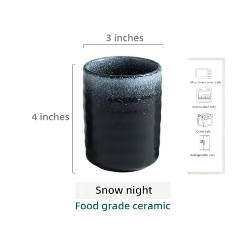 Stoneware Coffee Bar Utensil Holder Tea & Coffee Spoon & Stirrer Holder for Stir Stick Straw Teaspoon Holder Espresso Spoon Cup Small Utensil Jar