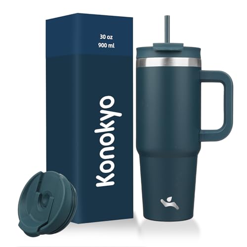 30 oz Insulated Tumbler Water Bottle with Handle