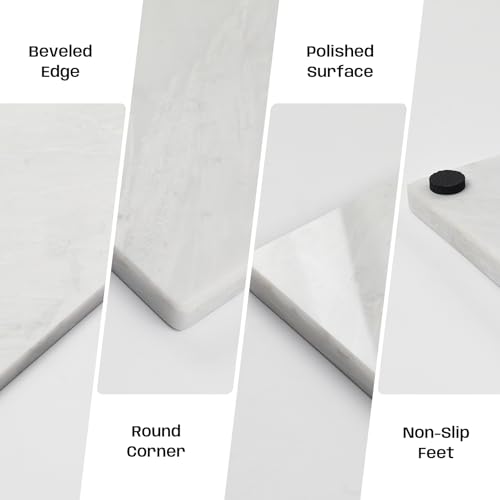 White Marble Cutting Board 16x20 Inch