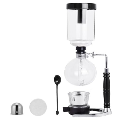 Syphon Coffee Maker Tabletop Glass Siphon Pot Glass Technica Siphon Vacuum Coffee Maker (360 milliliter Count)