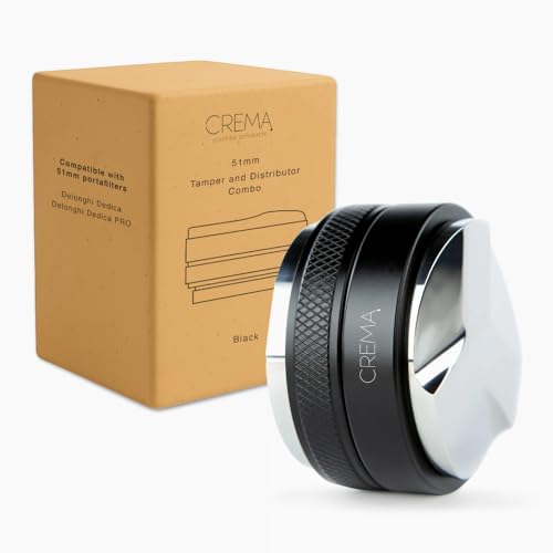 Coffee Products 51mm Hand Tamper & Coffee Distributor for Delonghi