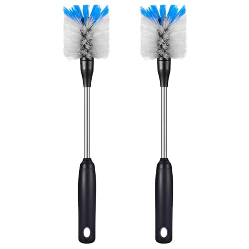 Stainless Steel Bottle Brush with Replaceable Head (2 Count)