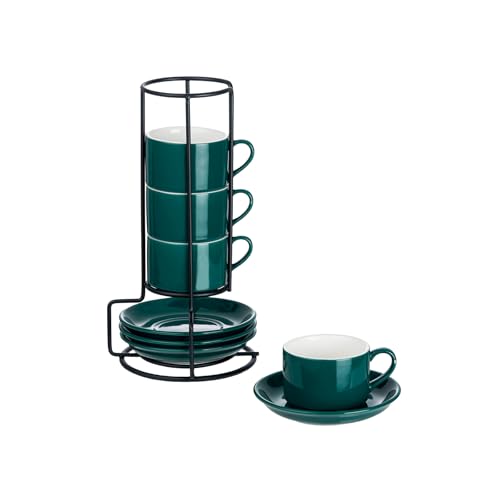 2.5oz Espresso Cups Set of 4 (4 Count)