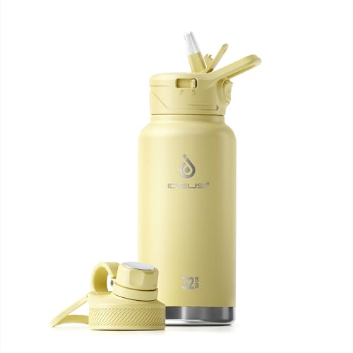 Insulated Stainless Steel Water Bottle with 2 Leak