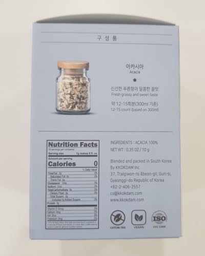 Korean Food KKOKDAM Acacia Flower Tea Decaf Floral Tea Caffeine Free