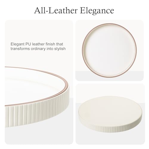 12" Round Decorative Serving Tray for Coffee Table