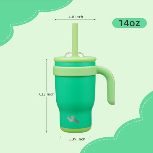 14 oz Tumbler with Handle and Straw