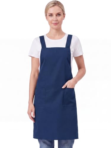 Kitchen Chef Aprons for Men Women Work Apron with 2 Pockets