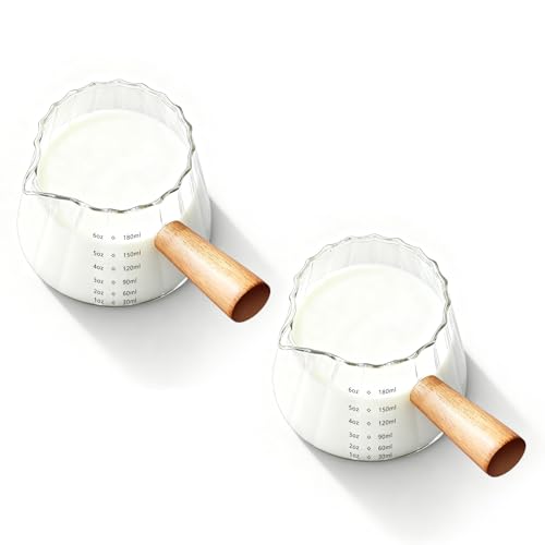 6oz Glass Espresso Measuring Cups (2 Count)
