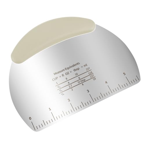 Professional Stainless Steel Dough Cutter and Scraper Combo