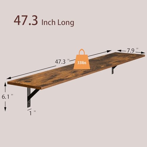 Long Wall Shelves (4 Count)