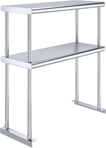 30" x 12" NSF Stainless Steel Double Overshelf