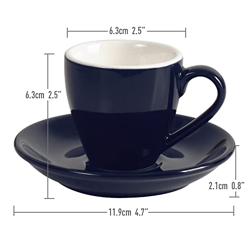 Porcelain Espresso Cup with Saucer